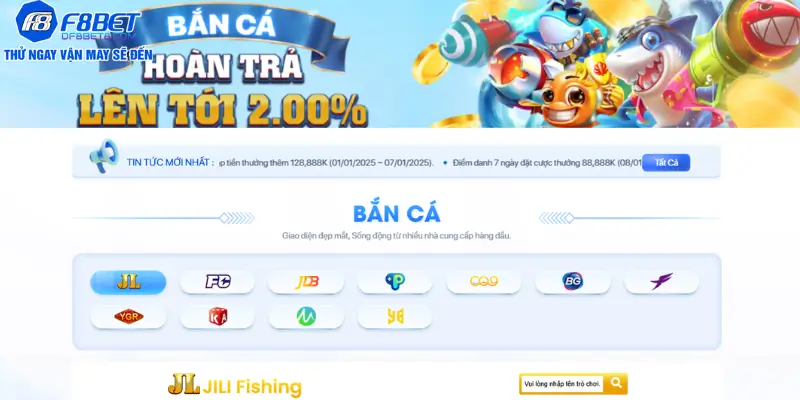 Bắn Cá F8BET Có Gì Hấp Dẫn? Trải Nghiệm Săn Bắn Cá Đổi Thưởng Cực Đã!